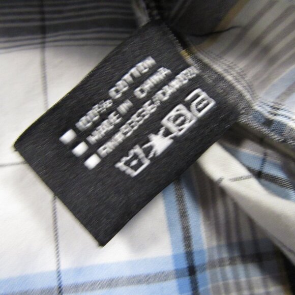 Vintage Ecko Unltd Men’s Shirt Medium White Striped Button Down Short Sleeve - Picture 5 of 12